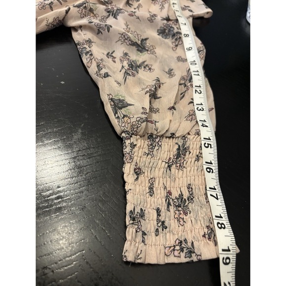 Hayden Los Angeles Dress Womens S Floral Ruffle Off Shoulder Smocked Waist Tired - Picture 14 of 16